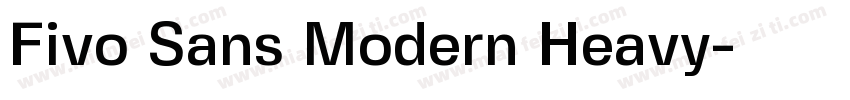 Fivo Sans Modern Heavy字体转换